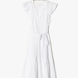 Xirena lylah midi dress in white